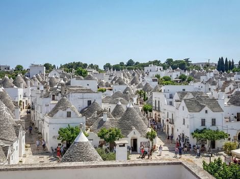 Blick auf die Stadt Alberobello