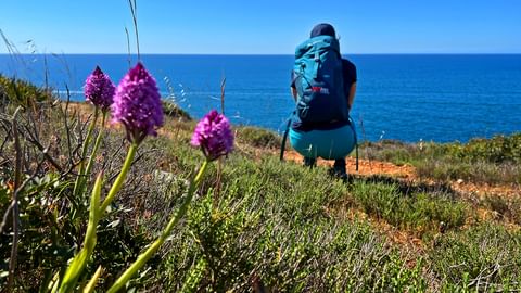 Hiker in the Algarve Hiker in the Algarve