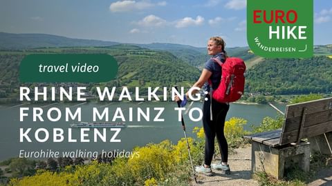 Travel video Rhine walking from Mainz to Koblenz