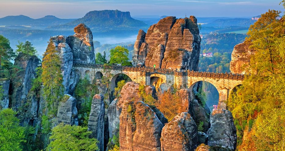 Bastei Bridge in Saxon Switzerland