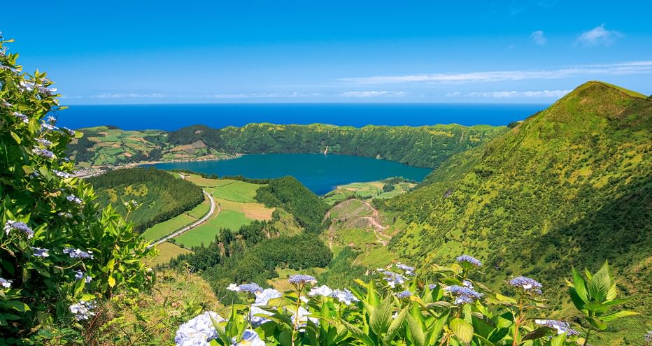 View of the “Sete Cidades” lake