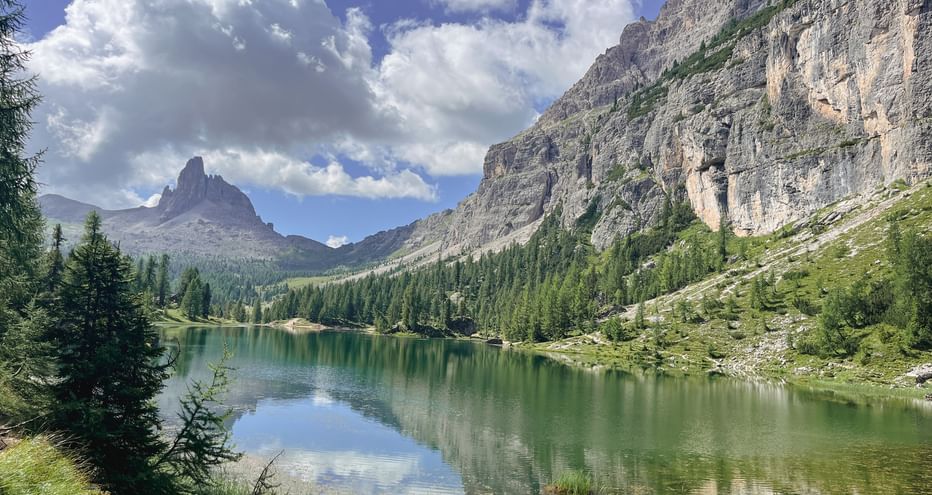 Bergsee in den Dolomiten