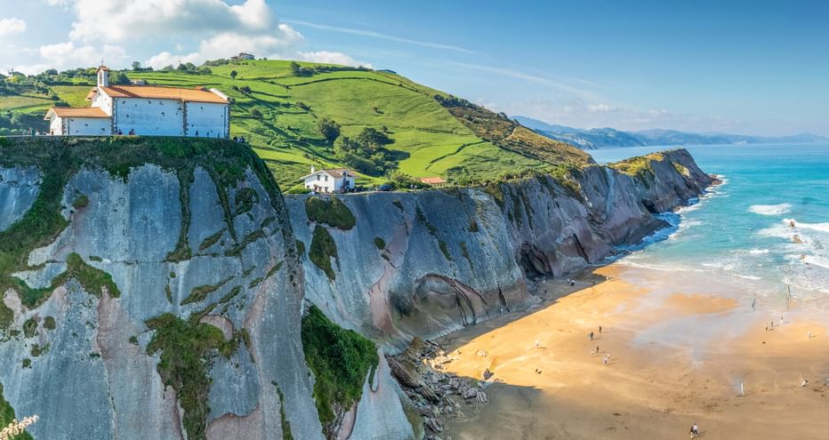 Cliffs on the Basque Coast in Spain