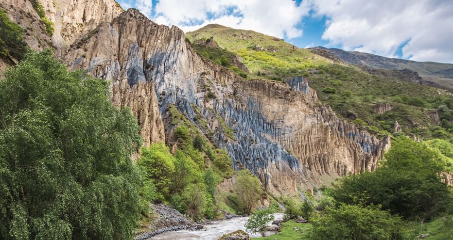 Fluss in Georgien