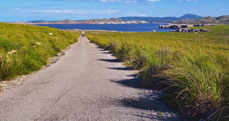 Lonely hiking trails by the sea in Menorca