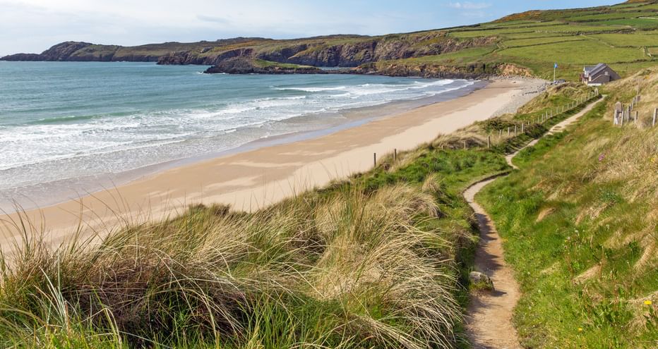 Wanderpfad entlang der bekannten Whitesands Bay