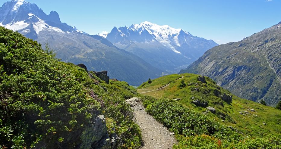 Fantastic mountain scenery in the Mont Blanc region