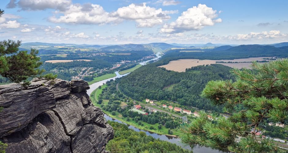 Panoramic view from Lilienstein