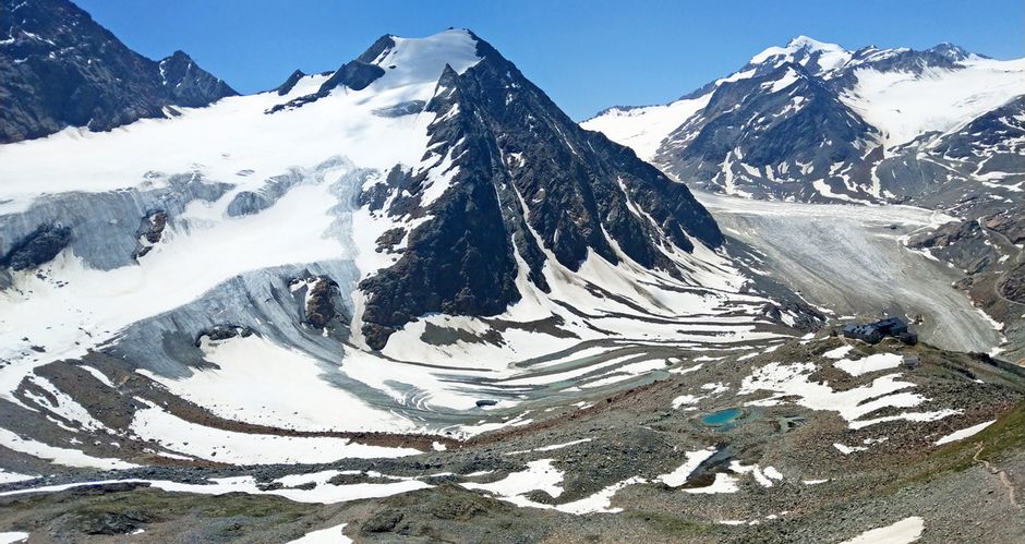 Pitztal Sölden Gletscher mit Schnee