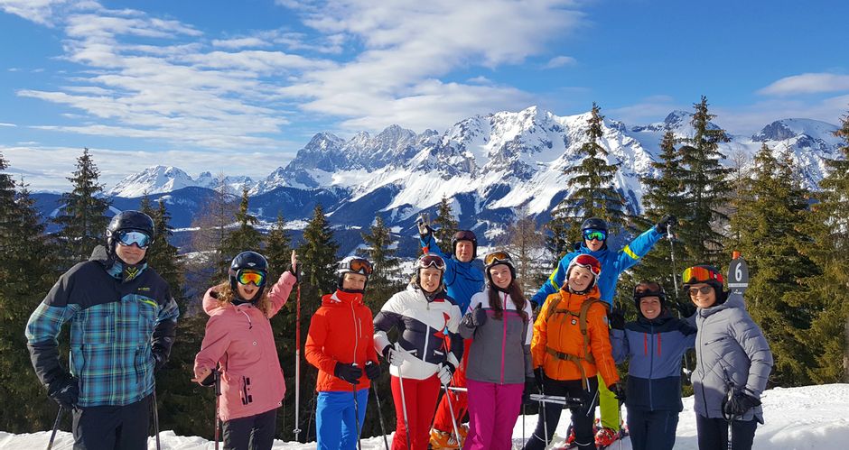 Eurofun team on the ski slope