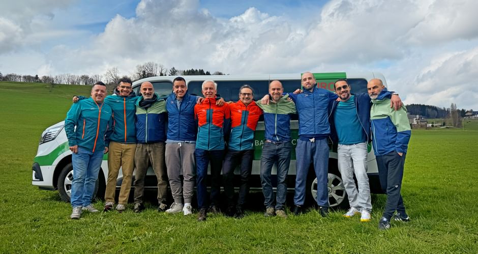 Eurofun employees at the station in Bolzano