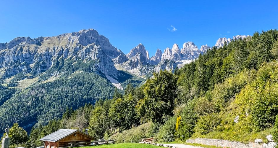 Breathtaking mountain panorama Dolomites