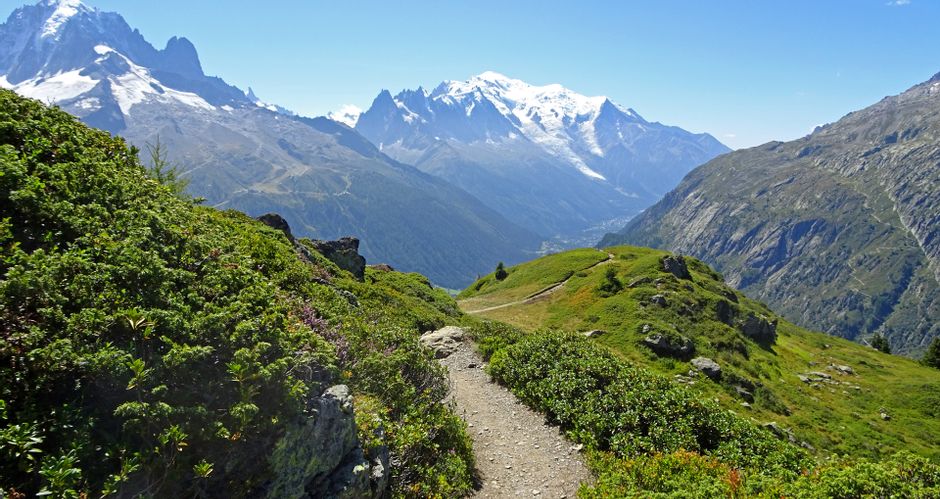 Traumhafte Berglandschaft in der Mont Blanc Region